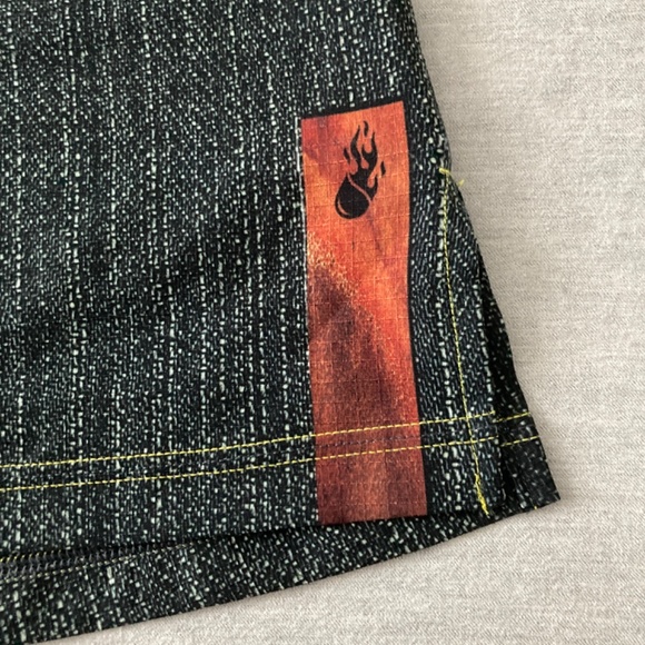 INKnBURN INB Classic denim design Running Skirt Skort w/shorts sz 10 - Picture 3 of 9